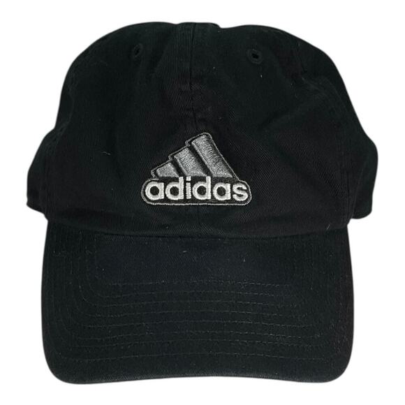 Adidas Hat Cap Black Grey Strap back Base Ball Climate Adult One Size Used - Picture 1 of 11
